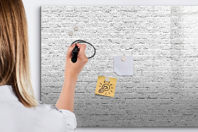 Memobord van glas met print inclusief neodymium magneten Een stijlvol bord voor notities en foto's