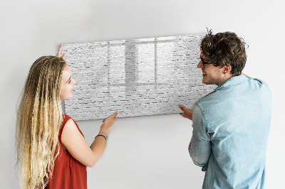 Memobord van glas met print inclusief neodymium magneten Een stijlvol bord voor notities en foto's
