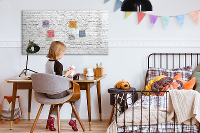 Memobord van glas met print inclusief neodymium magneten Een stijlvol bord voor notities en foto's