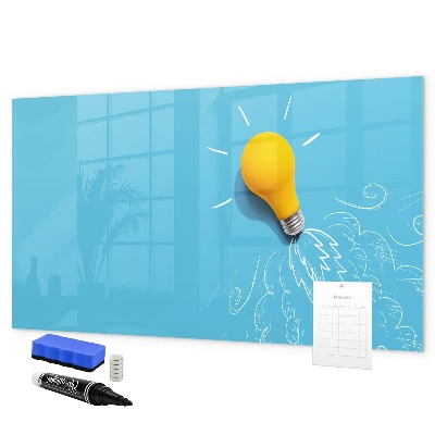 Memobord van glas met print inclusief neodymium magneten Een kleurrijk bord voor het presenteren van foto's