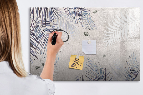 Memobord van glas met print inclusief neodymium magneten Een stijlvol bord voor notities en foto's