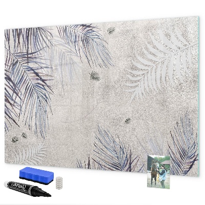 Memobord van glas met print inclusief neodymium magneten Een stijlvol bord voor notities en foto's