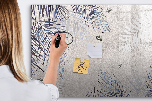 Memobord van glas met print inclusief neodymium magneten Een stijlvol bord voor notities en foto's