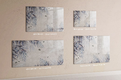 Memobord van glas met print inclusief neodymium magneten Een stijlvol bord voor notities en foto's