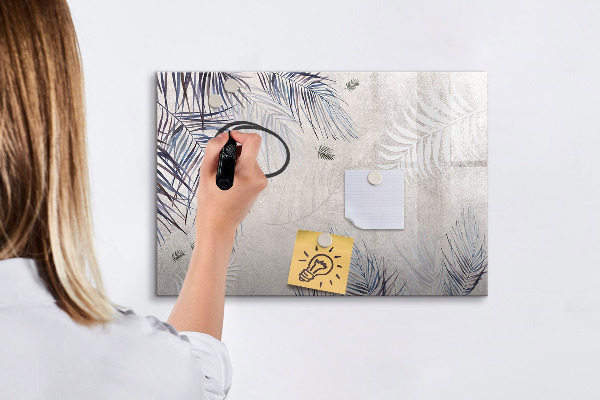 Memobord van glas met print inclusief neodymium magneten Een stijlvol bord voor notities en foto's