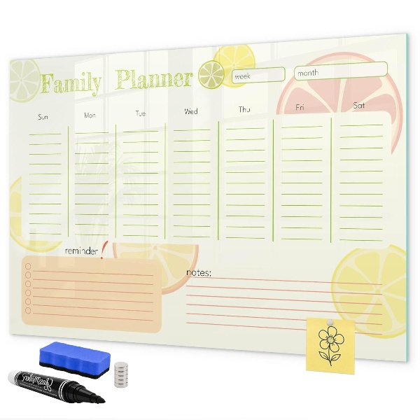 Familieplanner met ruimte voor foto's
