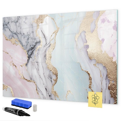 Memobord van glas met print inclusief neodymium magneten Een stijlvol bord voor notities en foto's