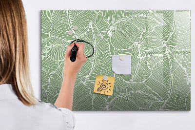 Memobord van glas met print inclusief neodymium magneten Stijlvol fotoprikbord