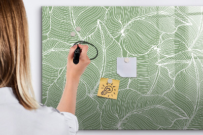 Memobord van glas met print inclusief neodymium magneten Stijlvol fotoprikbord
