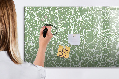 Memobord van glas met print inclusief neodymium magneten Stijlvol fotoprikbord