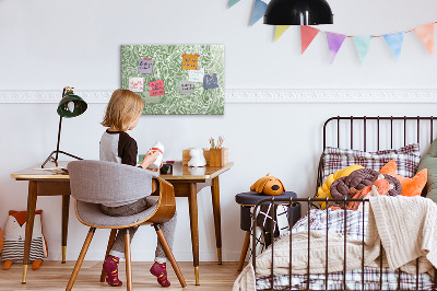 Memobord van glas met print inclusief neodymium magneten Stijlvol fotoprikbord
