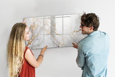 Decoratief glazen wandbord beschrijfbaar en magnetisch Stijlvol bord voor foto's en notities