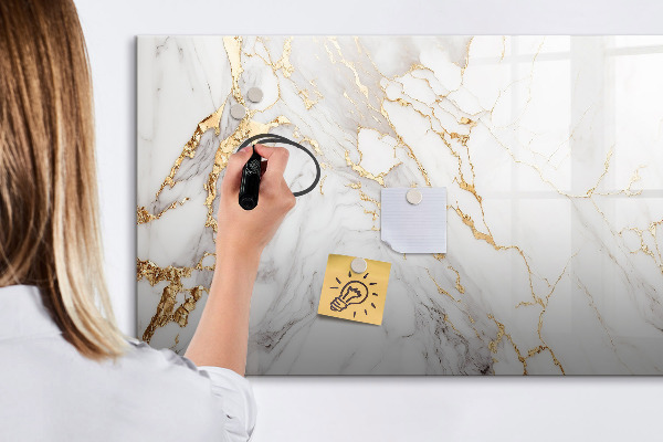 Decoratief glazen wandbord beschrijfbaar en magnetisch Stijlvol bord voor foto's en notities