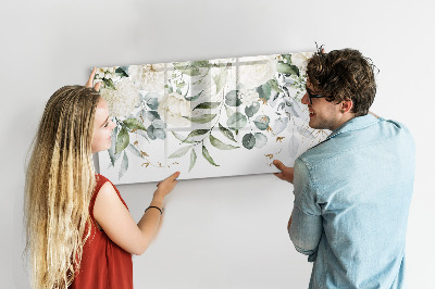 Decoratief glazen wandbord beschrijfbaar en magnetisch Creatief fotoprikbord