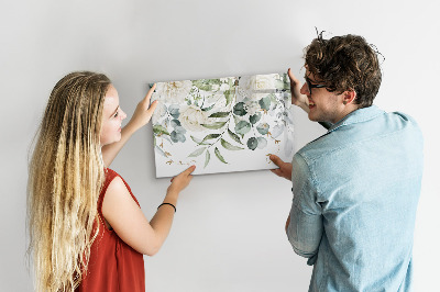 Decoratief glazen wandbord beschrijfbaar en magnetisch Creatief fotoprikbord