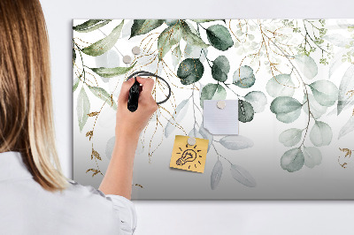 Memobord van glas met print inclusief neodymium magneten Stijlvol bord voor foto's en notities