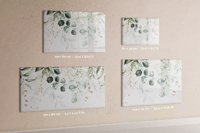 Memobord van glas met print inclusief neodymium magneten Stijlvol bord voor foto's en notities
