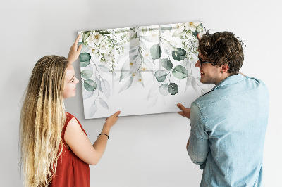 Memobord van glas met print inclusief neodymium magneten Een stijlvol bord om herinneringen op te presenteren.