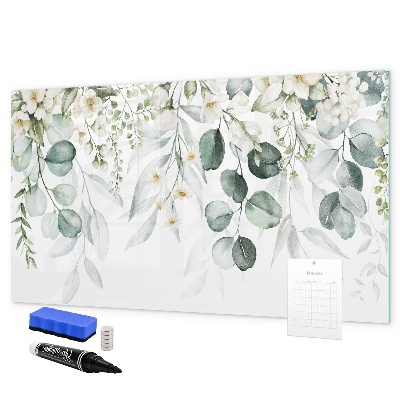 Memobord van glas met print inclusief neodymium magneten Een stijlvol bord om herinneringen op te presenteren.