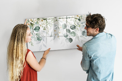 Memobord van glas met print inclusief neodymium magneten Een stijlvol bord om herinneringen op te presenteren.