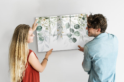 Memobord van glas met print inclusief neodymium magneten Een stijlvol bord om herinneringen op te presenteren.