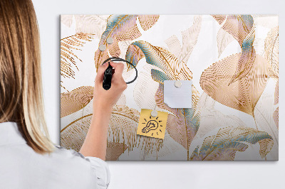 Decoratief glazen wandbord beschrijfbaar en magnetisch Stijlvol bord voor foto's en notities