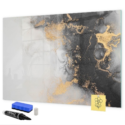 Memobord van glas met print inclusief neodymium magneten Een stijlvol bord voor notities en foto's
