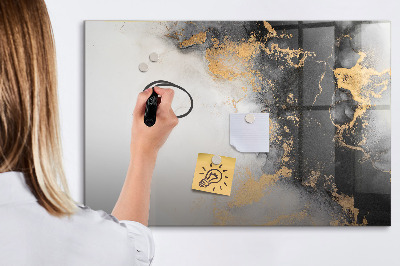 Memobord van glas met print inclusief neodymium magneten Een stijlvol bord voor notities en foto's