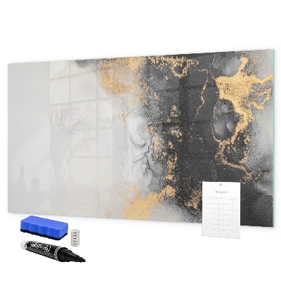 Memobord van glas met print inclusief neodymium magneten Een stijlvol bord voor notities en foto's