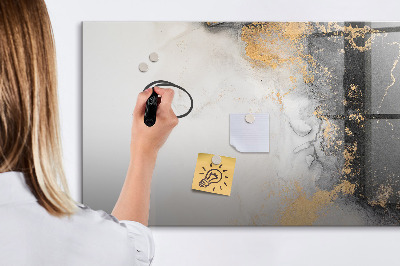 Memobord van glas met print inclusief neodymium magneten Een stijlvol bord voor notities en foto's
