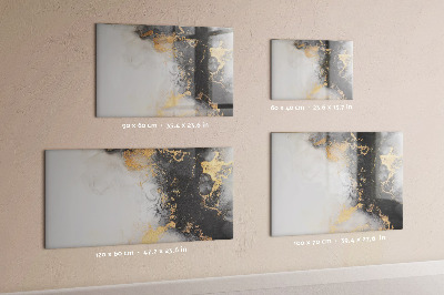 Memobord van glas met print inclusief neodymium magneten Een stijlvol bord voor notities en foto's