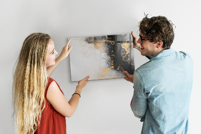 Memobord van glas met print inclusief neodymium magneten Een stijlvol bord voor notities en foto's