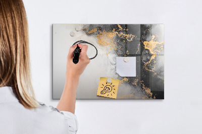 Memobord van glas met print inclusief neodymium magneten Een stijlvol bord voor notities en foto's