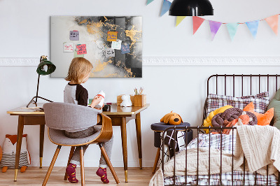 Memobord van glas met print inclusief neodymium magneten Een stijlvol bord voor notities en foto's