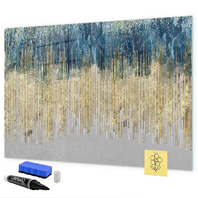 Memobord van glas met print inclusief neodymium magneten Kleurrijk paneel voor het presenteren van foto's