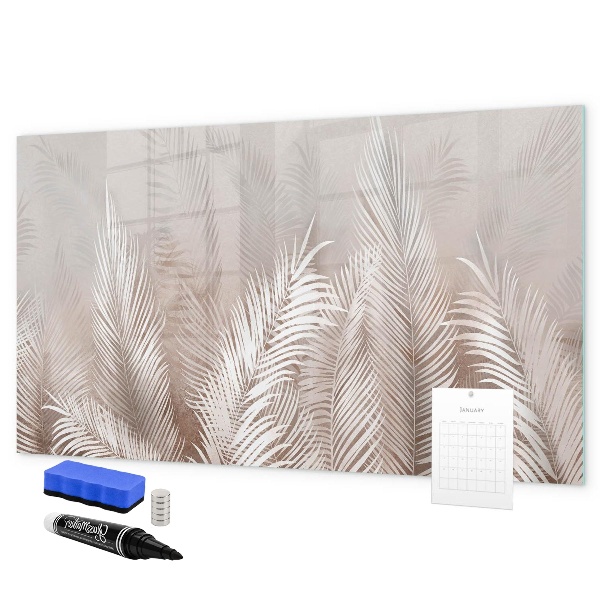 Memobord van glas met print inclusief neodymium magneten Stijlvol bord voor foto's en notities