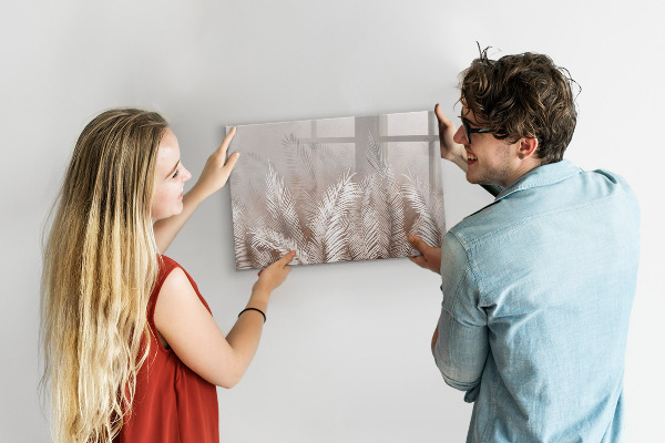 Memobord van glas met print inclusief neodymium magneten Stijlvol bord voor foto's en notities