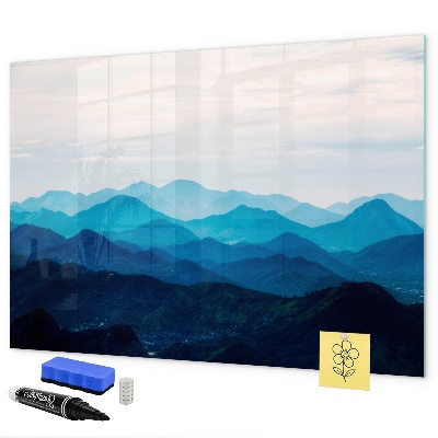 Decoratief glazen wandbord beschrijfbaar en magnetisch Bewaar uw herinneringen in een prachtige stijl.
