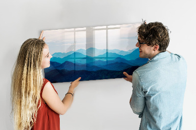 Decoratief glazen wandbord beschrijfbaar en magnetisch Bewaar uw herinneringen in een prachtige stijl.