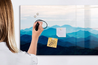 Decoratief glazen wandbord beschrijfbaar en magnetisch Bewaar uw herinneringen in een prachtige stijl.