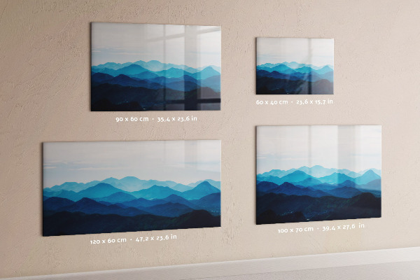 Decoratief glazen wandbord beschrijfbaar en magnetisch Bewaar uw herinneringen in een prachtige stijl.