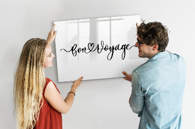 Decoratief glazen wandbord beschrijfbaar en magnetisch Een creatieve ruimte voor herinneringen en foto's