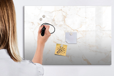 Memobord van glas met print inclusief neodymium magneten Modern prikbord voor notities en foto's