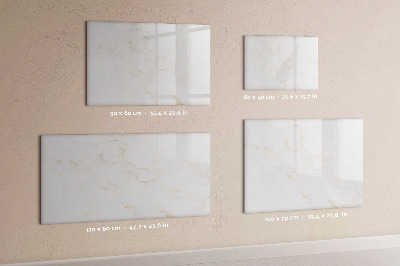 Memobord van glas met print inclusief neodymium magneten Modern prikbord voor notities en foto's