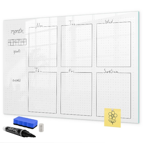 Maandplanner met ruimte voor foto's
