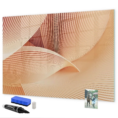 Decoratief glazen wandbord beschrijfbaar en magnetisch Modern fotodisplaybord