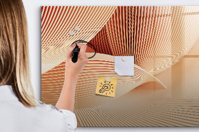 Decoratief glazen wandbord beschrijfbaar en magnetisch Modern fotodisplaybord