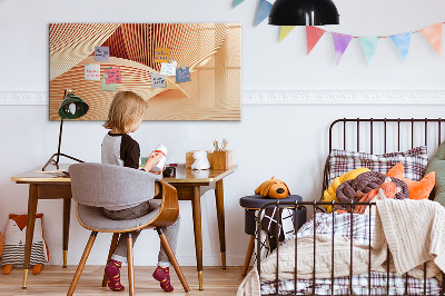 Decoratief glazen wandbord beschrijfbaar en magnetisch Modern fotodisplaybord