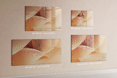 Decoratief glazen wandbord beschrijfbaar en magnetisch Modern fotodisplaybord