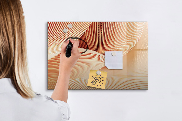 Decoratief glazen wandbord beschrijfbaar en magnetisch Modern fotodisplaybord